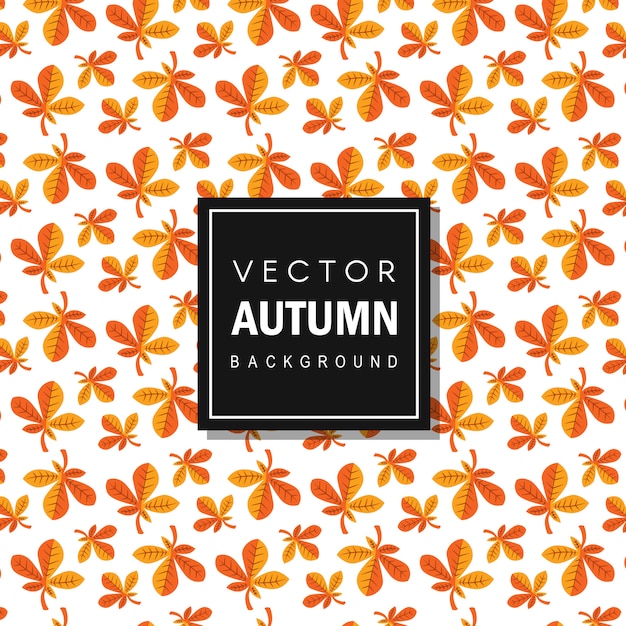 Colorido vector de fondo de hojas de otoño | Vector Premium