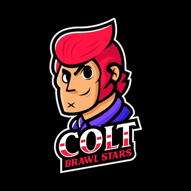 Colt Brawl Stars Logotipo Vector Premium - brawl stars colt para copiar