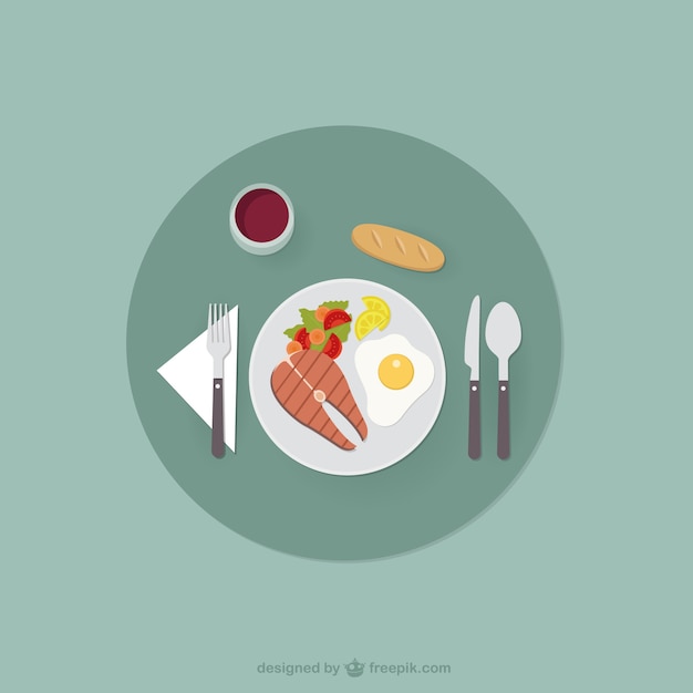 La comida sana | Vector Premium