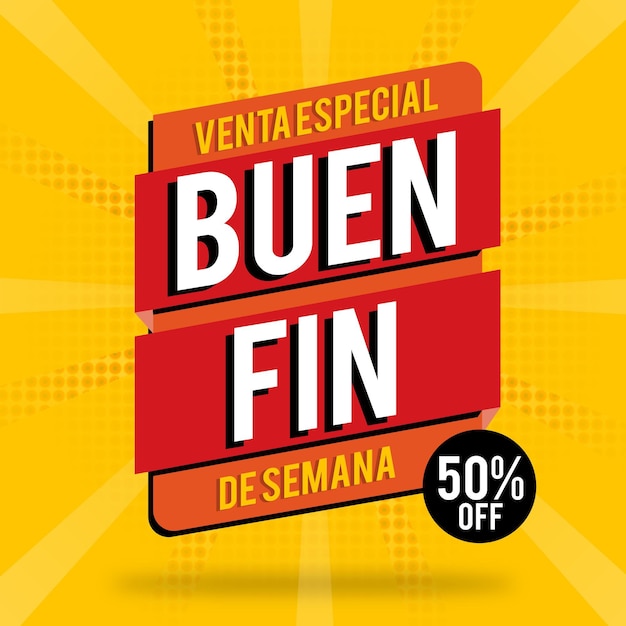 Concepto de banner de buen fin Vector Gratis