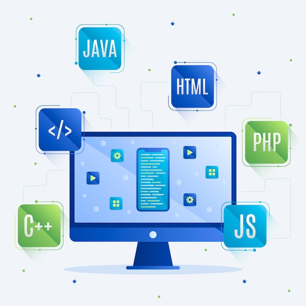 Concepto de desarrollo de aplicaciones con lenguajes de programación y ...