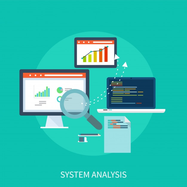 Concepto De Diseño De Análisis De Sistema Vector Premium 7924