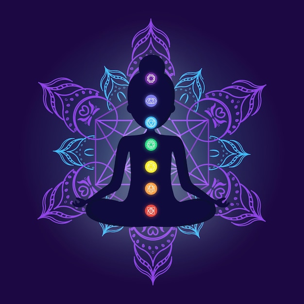 Concepto de ilustración de chakras | Vector Gratis