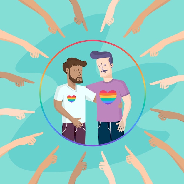 Concepto De Ilustración De Homofobia Vector Gratis 4408