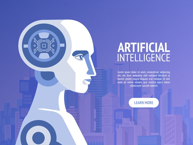 Concepto De Inteligencia Artificial Vector Premium