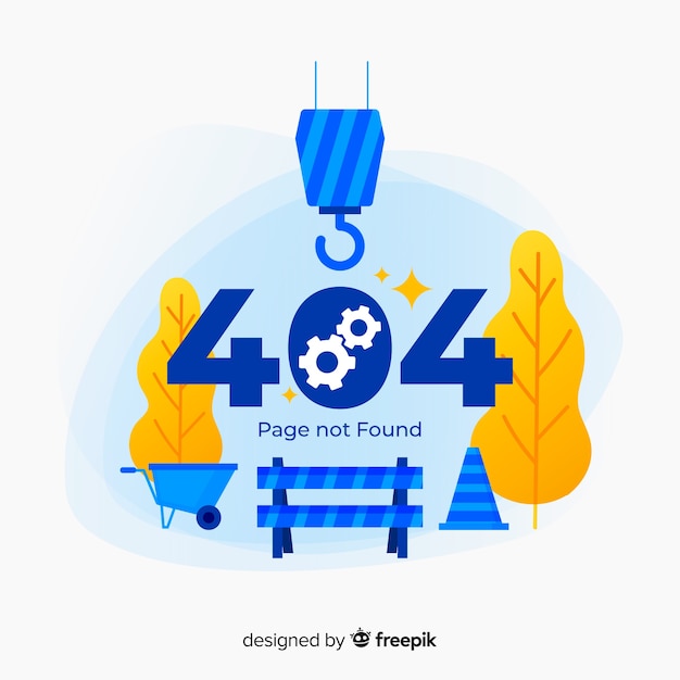 Concepto para landing page de fallo técnico vector gratuito