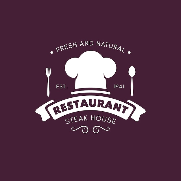 Concepto De Logo De Restaurante Retro Vector Gratis