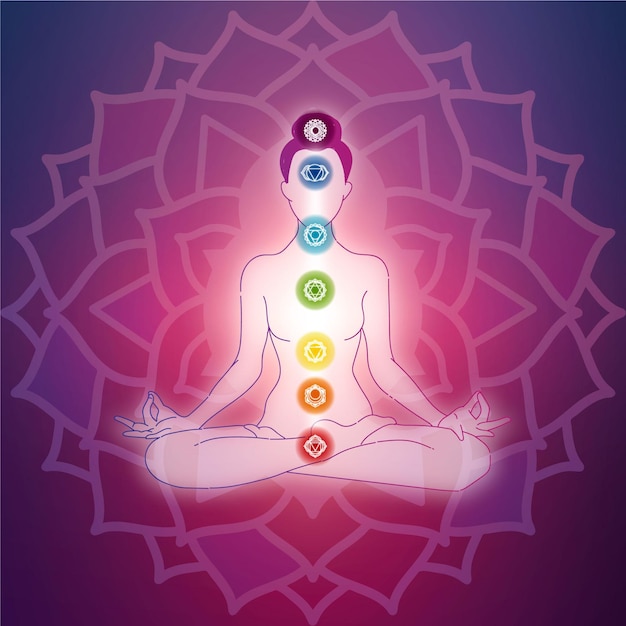 Concepto Místico Chakras Vector Gratis