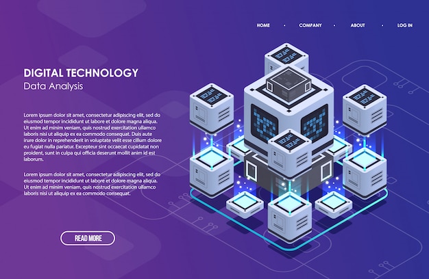 Concepto De Procesamiento De Datos Grandes Centro De Datos Isom Tricos