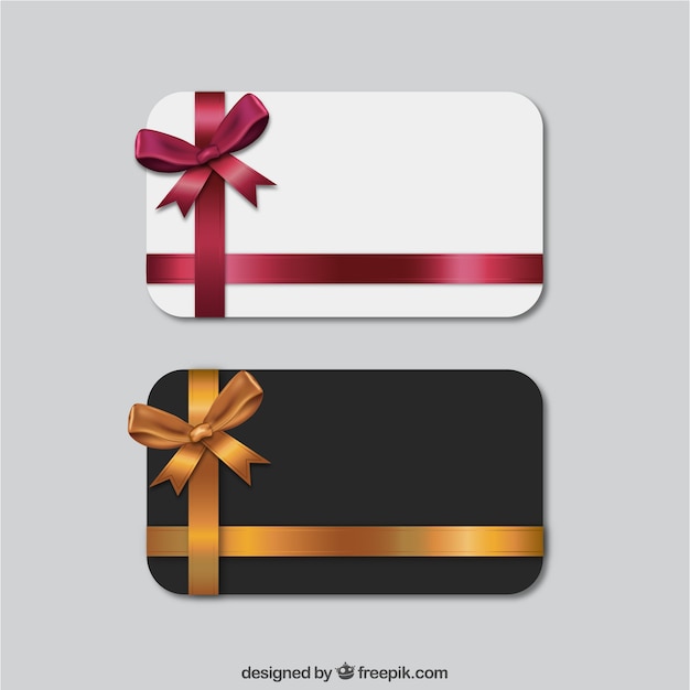 Conjunto de tarjetas de regalo | Descargar Vectores gratis