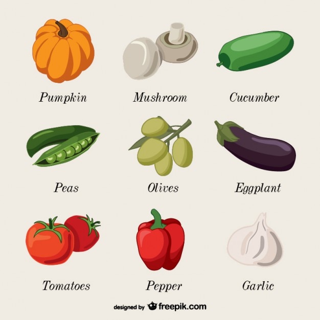 Nombres De Frutas Y Verduras