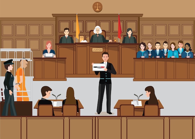 Conjunto Judicial De Personas Isom Tricas Con Juez Vector Premium