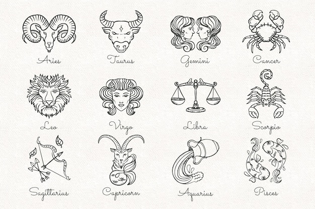 Signos Zodiacales Dibujos