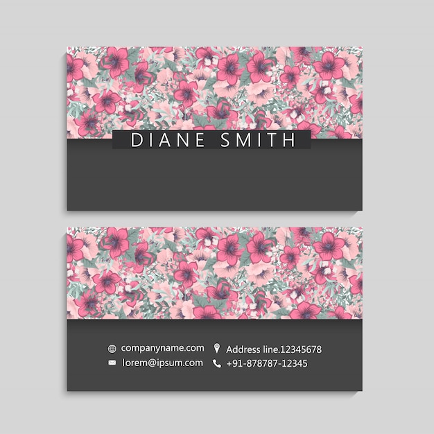 Conjunto de tarjetas de visita. ilustracion vectorial eps10 vector gratuito