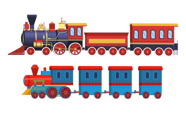 tren de juguete animado