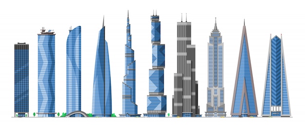 La Construccion De Rascacielos En El Paisaje Urbano De La Ciudad Y La Construccion De Oficinas