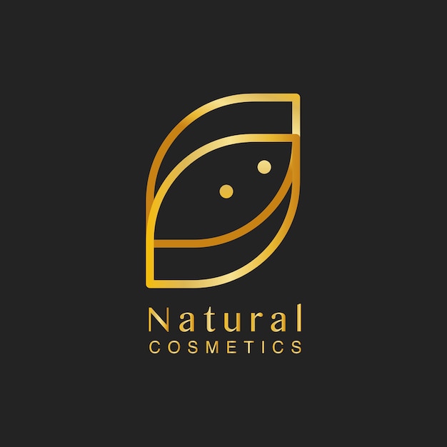 Cosmética natural diseño logo vector. | Vector Gratis