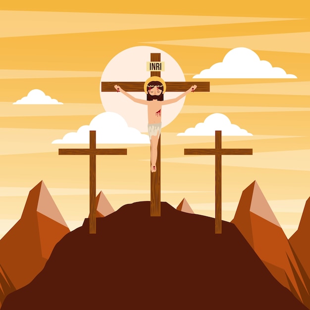 Lista 90+ Imagen dibujo de la crucifixión de jesus Alta definición completa, 2k, 4k