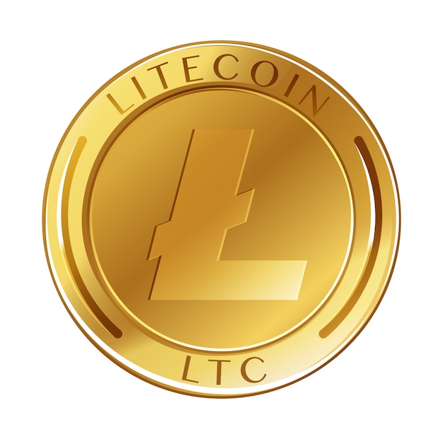 Download Crypto coin en el fondo blanco | Vector Gratis