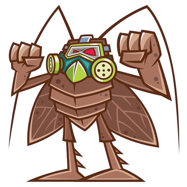 cucaracha-de-dibujos-animados-vector-premium