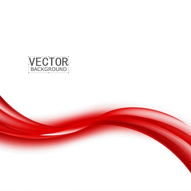 Curva De Fondo Rojo Vector Gratis