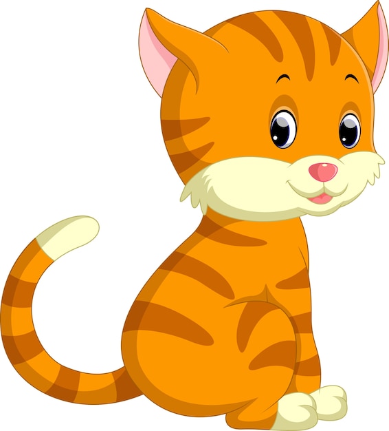 Cute cat cartoon | Descargar Vectores Premium