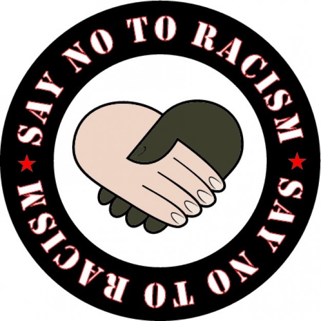 Decir No Al Racismo Imagen Sticker Vector Gratis