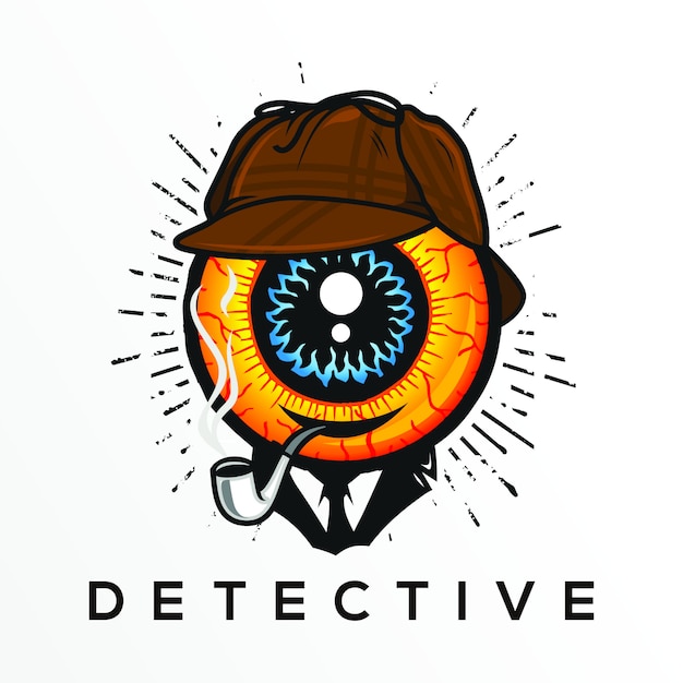 Detective logo symbol design illustration, elemento de diseño | Vector ...