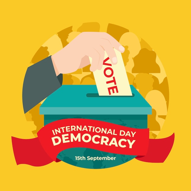 Dia Internacional De La Democracia Vector Gratis 0917