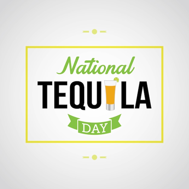 Día nacional del tequila Vector Premium