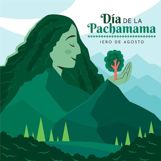 Dia De La Pachamama Ilustración | Vector Premium