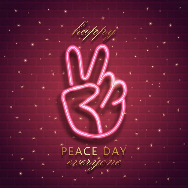Día de paz | Vector Premium