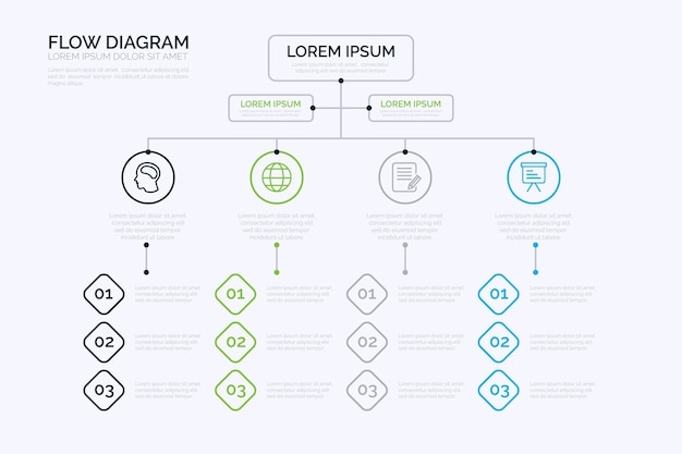 Diagrama De Flujo De Plantilla De Infograf A Vector Gratis The Best Porn Website