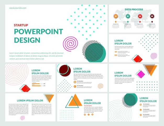 Diapositivas Creativas Template Premium Vector Premium