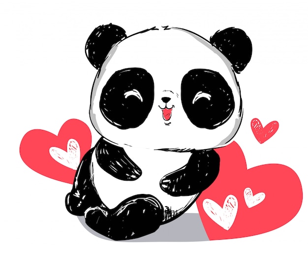 Oso Panda Animado Con Corazon Inside My Arms 