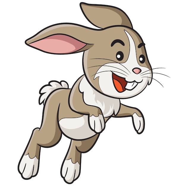 Dibujos animados de conejo Vector Premium 