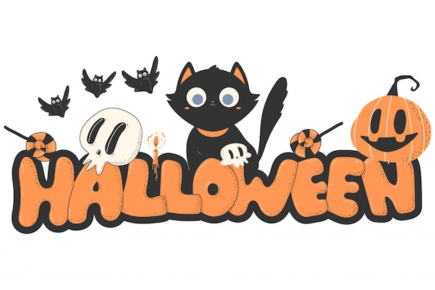 Dibujos animados de halloween | Vector Premium