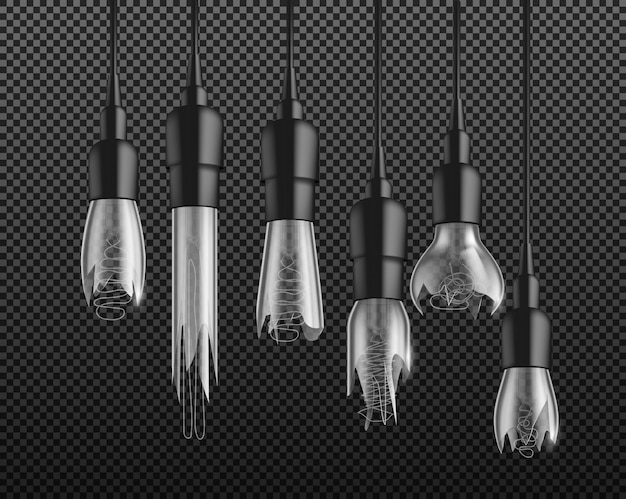 Diferentes Formas Vintage Bombillas Incandescentes Retro Con