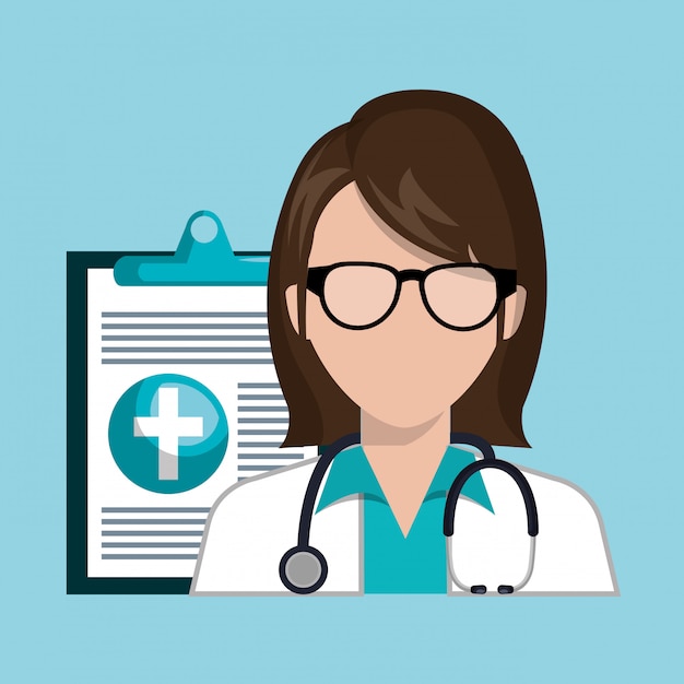 Diseño de atención médica Vector Gratis