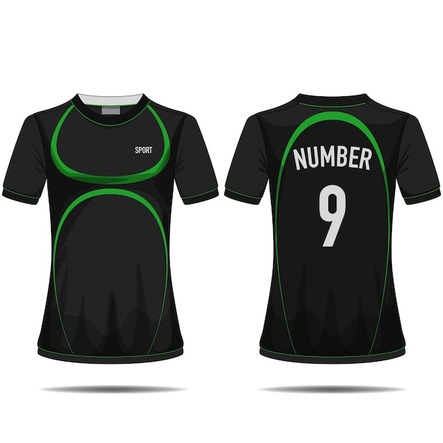 camiseta deportiva negra