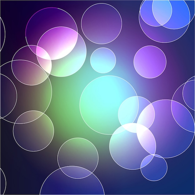 Dise O Colorido De Fondo Bokeh Vector Gratis