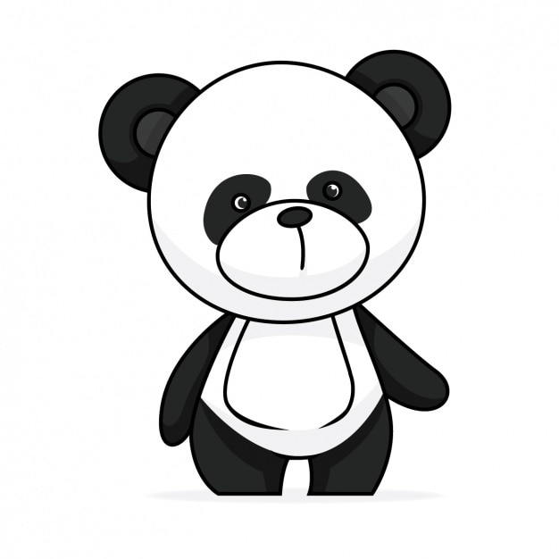 Diseño De Panda Pintado A Mano Descargar Vectores Gratis