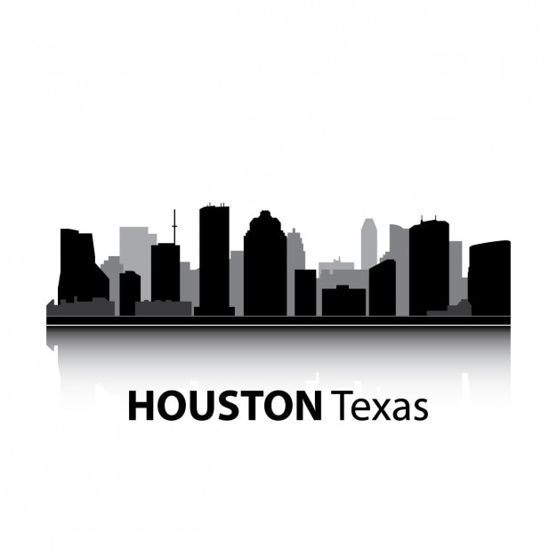 Diseño del skyline de houston Descargar Vectores gratis