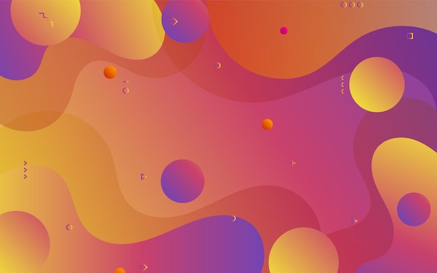 Diseño De Fondo De Color Líquido Composición De Formas De Gradiente Fluido Vector Premium 3873