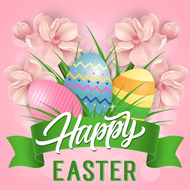 Diseño De Fondo De Easter Vector Gratis 1367