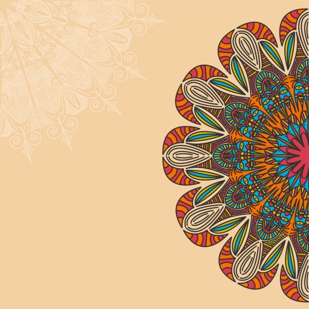 Dise O De Fondo De Mandala Vector Gratis