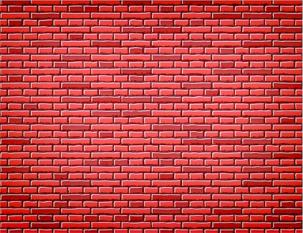 Diseño De Fondo De Textura De Pared De Ladrillo Rojo Vector Premium