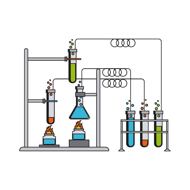 Diseño De Laboratorio De Ciencia Vector Premium 7792