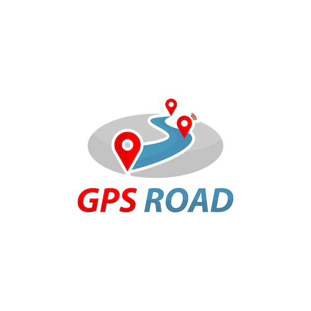 Diseño De Logotipo De Gps Vector Premium