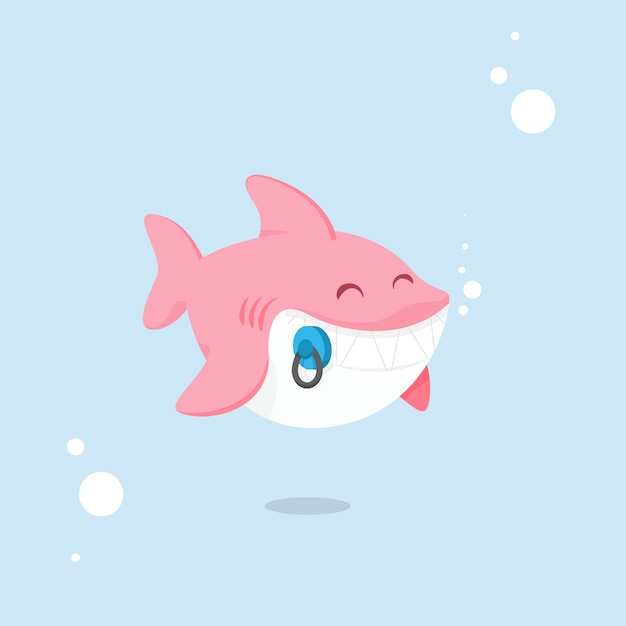 Download Diseño plano baby shark pink shades estilo de dibujos ...